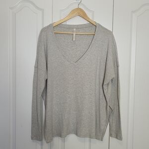 The Group Babaton Gray Knit Top